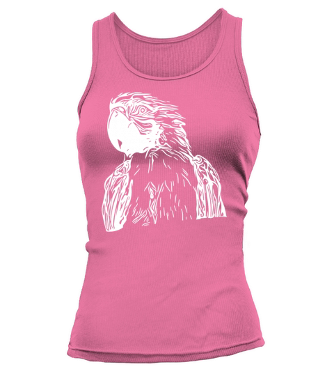 Cockatoo Portrait Vintage Bird Drawing Tank top Woman