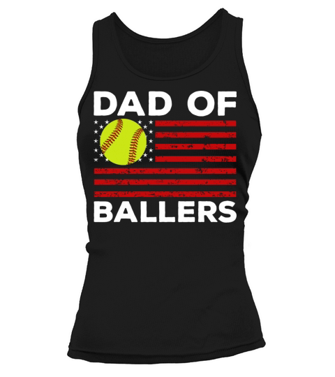 Dad of Ballers Football Lovers Retro Vintage Tank top Woman