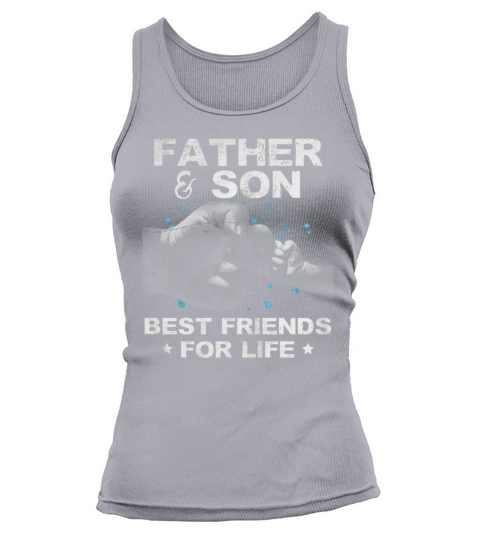 Father Son Best Friends for Life Fist Bump Matching Tank top Woman