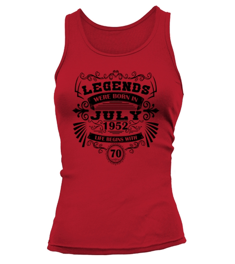 Funny Sayings for 50th Birthday July 1952 Vintage Tank top Woman