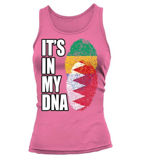 Gambian And Bahraini Mix Heritage DNA Flag Tank top Woman