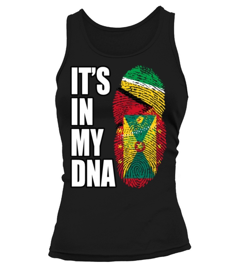 Guyanese And Grenadian Mix Heritage DNA Flag Tank top Woman