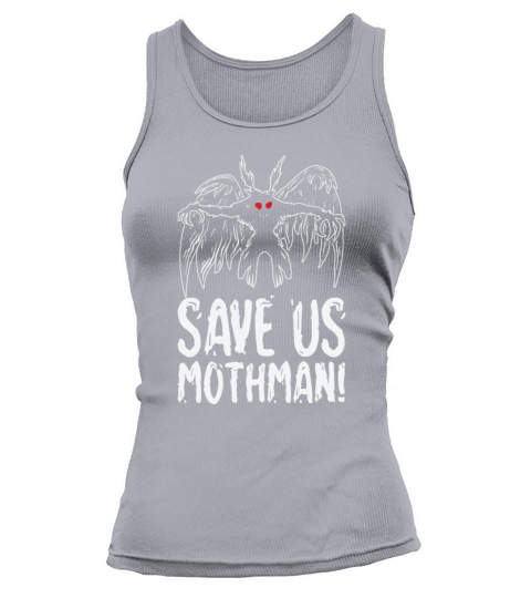 Halloween Mothman Mythical Line Art Beast Monster Tank top Woman