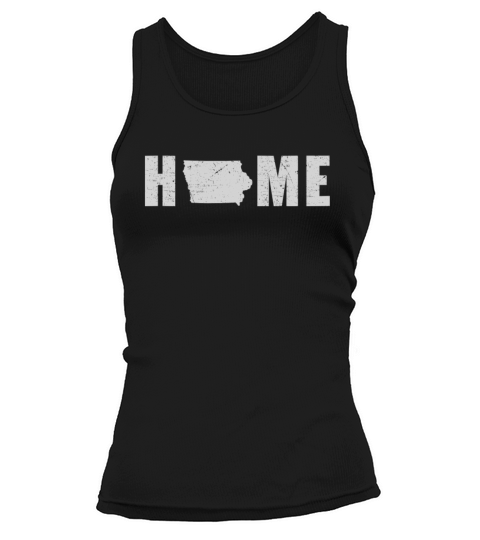 Land Map America US State Flag Home Iowa Tank top Woman