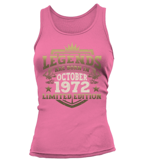 Legends Vintage October 1972 50th Birthday Gift Tank top Woman