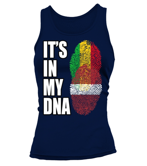 Malian And Latvian Mix Heritage DNA Flag Tank top Woman