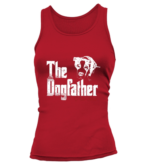 Mens The Dogfather Shirt Pit Bull Dog Tee Fathers Day Shirts Tank top Woman