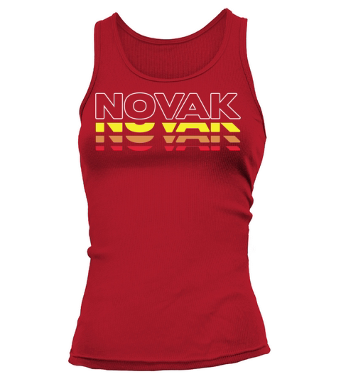 Novak First Name Funny Vintage Sunset Novak Tank top Woman