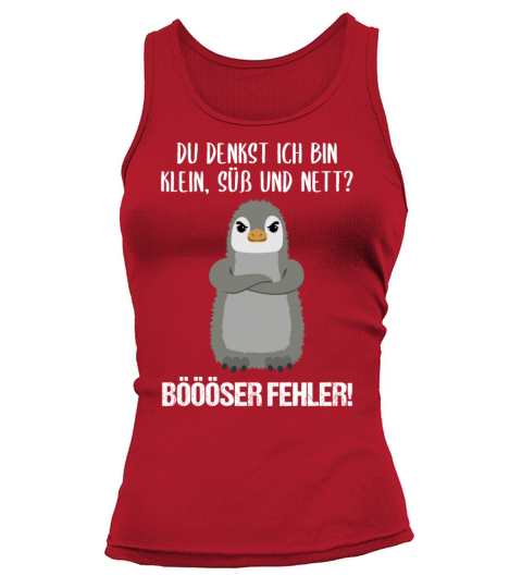 Penguin Small Sweet Nice Funny Quote Gift Tank top Woman