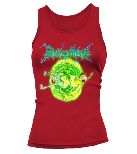 RICK &amp;amp; MORTY PORTAL GLOW LIGHTNING LOGO Tank top Woman