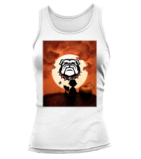 Snoopy Sunset Bulldogs fans Tank top Woman