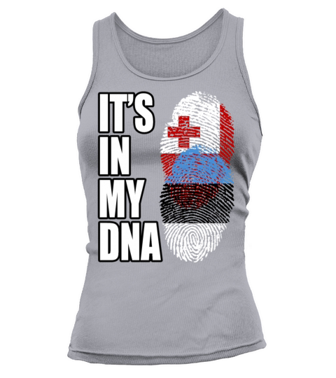 Tongan And Estonian Mix Heritage DNA Flag Tank top Woman