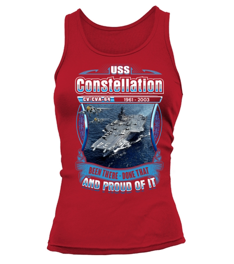 USS CONSTELLATION (CV-64) and proud of it - Coffee Mug (colored) Tank top Woman