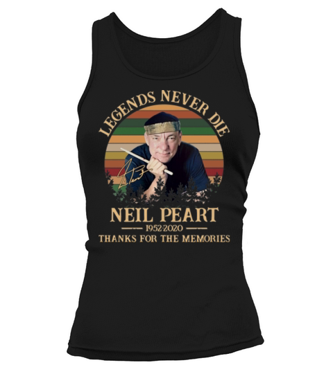 Vintage Neil Peart Legends Never Die 1952 2020 memories signed shirt Tank top Woman