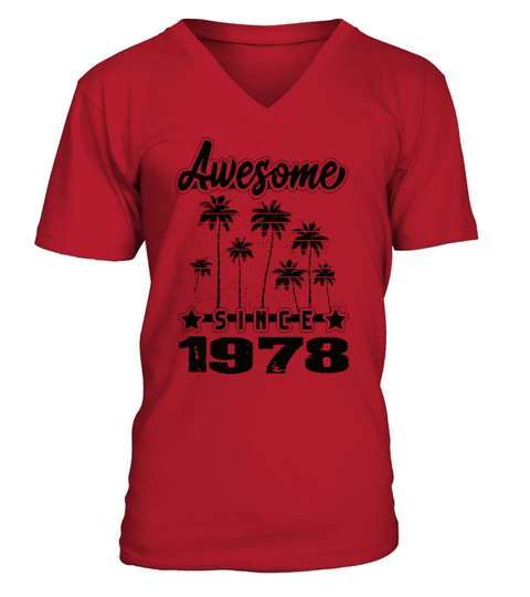 Awesome Since 1978 V-Neck T-shirt