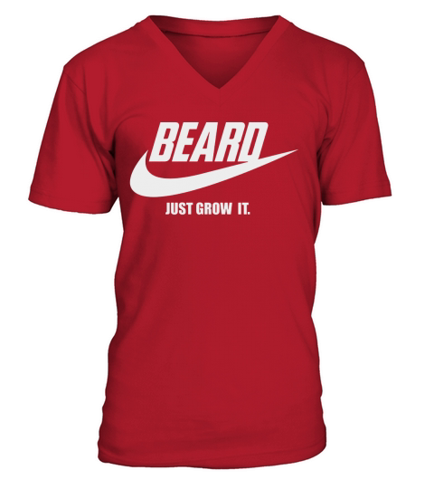 BEARD  T  JUST GROW TEE  IT SHIRT V-Neck T-shirt