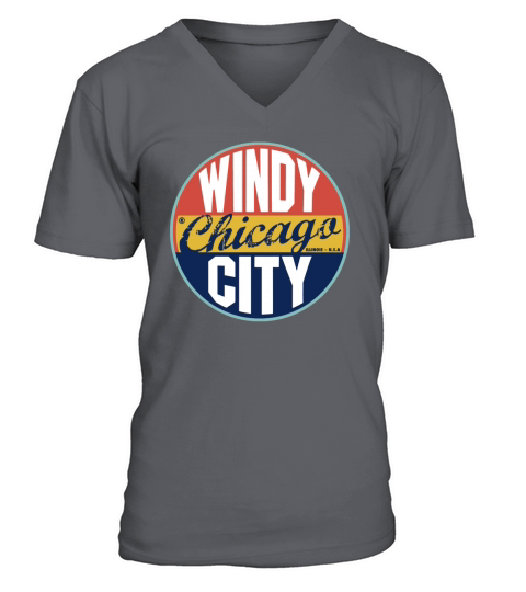 Chicago Vintage Label T-Shirt V-Neck T-shirt