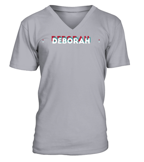 Deborah Name - Funny Name Deborah 80s theme V-Neck T-shirt
