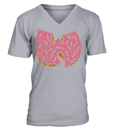 donut wutang strawberry V-Neck T-shirt