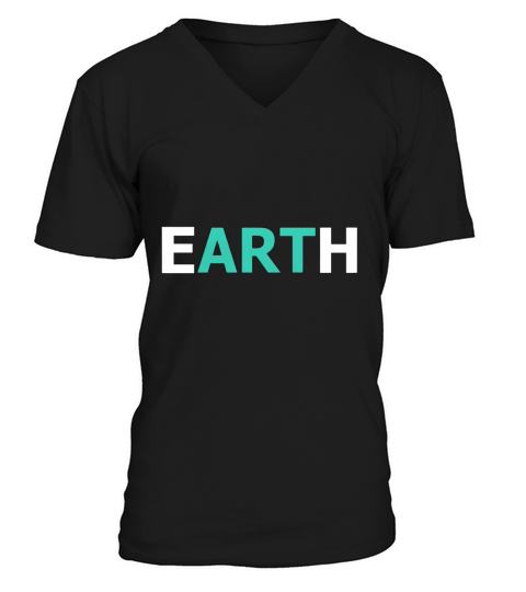 Earth Art Mother Nature Environmentalist Tshirt T Tee Shirt V-Neck T-shirt