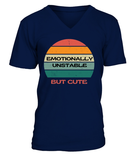 emotionally unstable but cute V-Neck T-shirt