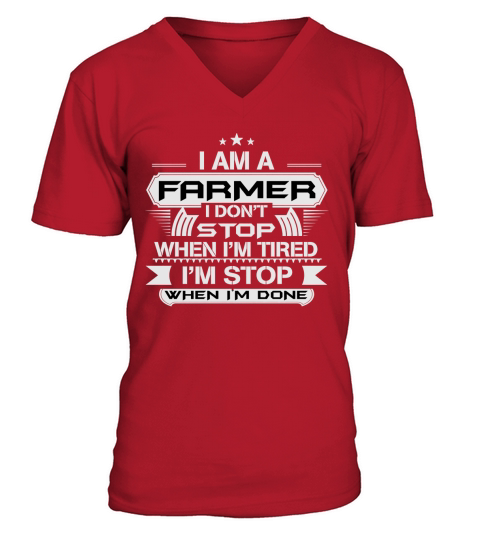Farmer Shirt Im A Farmer I Dont Stop Proud Chemist Gift V-Neck T-shirt