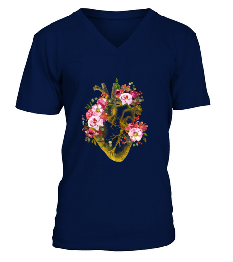 Human Heart V-Neck T-shirt