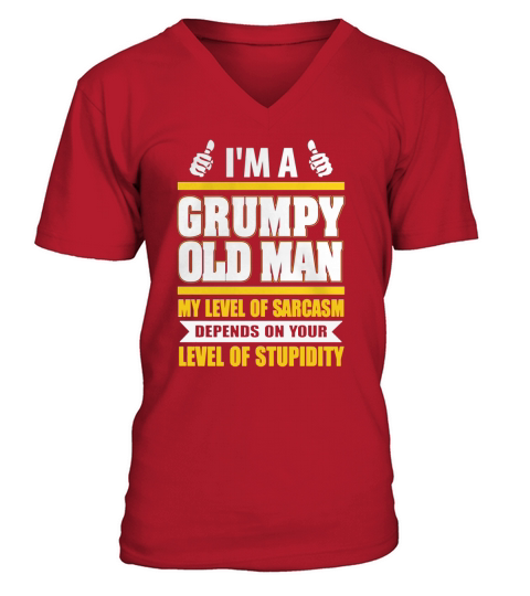 IM A grumpy old man T-Shirt V-Neck T-shirt