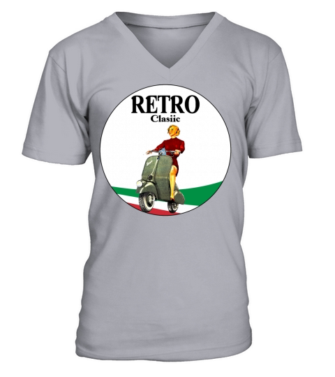 ITALIA VESPA SCOOTER T SHIRT V-Neck T-shirt