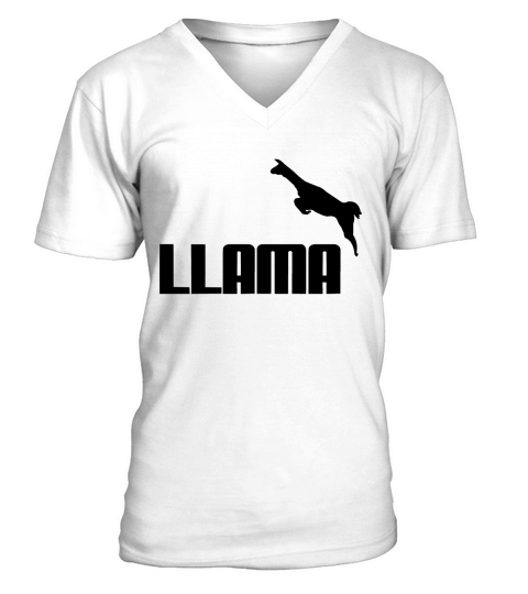 Llama V-Neck T-shirt