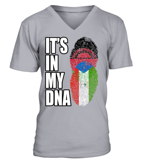 Malawian And Equatorial Guinean Mix Heritage DNA F V-Neck T-shirt