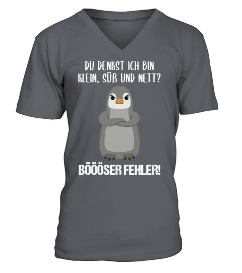 Penguin Small Sweet Nice Funny Quote Gift V-Neck T-shirt