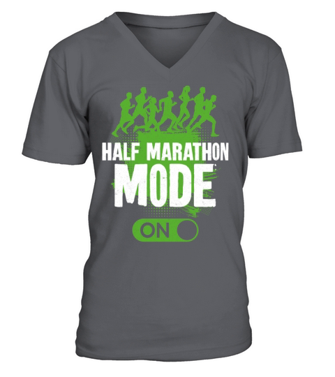 Running Runner Half Marathon V-Neck T-shirt