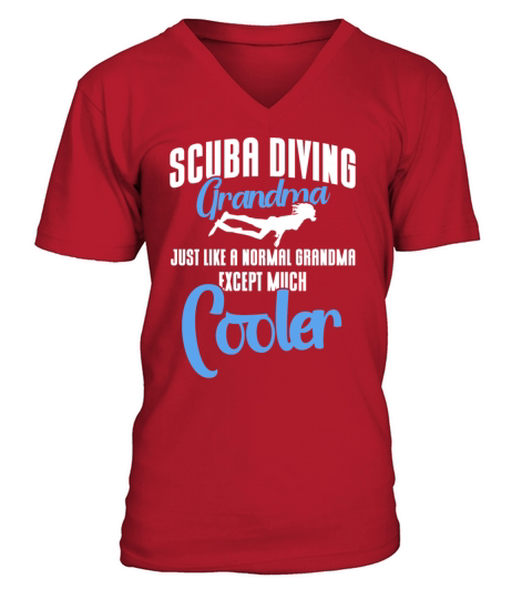 Scuba Diving Gift Underwater Lover Scuba Diver V-Neck T-shirt