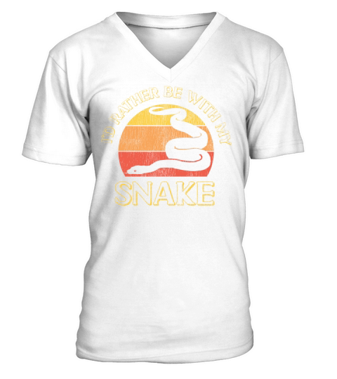Snake Serpent Retro Vintage Id V-Neck T-shirt