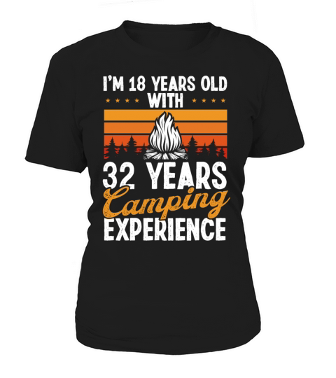 50 Birthday Camping Vintage Mountains 50 Year Old Women's T-Shirt
