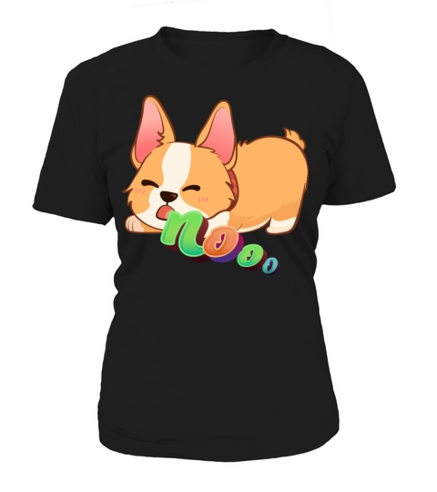 Angry Corgi Dog Shouting Nooo Women's T-Shirt