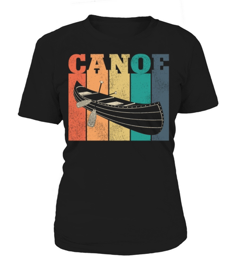 Canoe Canoeing Vintage Retro Canoe Women's T-Shirt