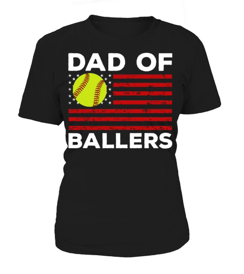 Dad of Ballers Football Lovers Retro Vintage Women's T-Shirt