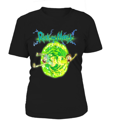 RICK &amp;amp; MORTY PORTAL GLOW LIGHTNING LOGO Women's T-Shirt