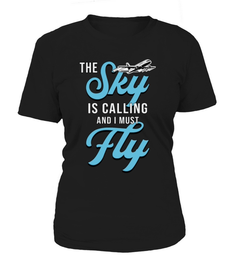 Skydiver The Sky Is Calling And I Must Fly Vintage Women's T-Shirt
