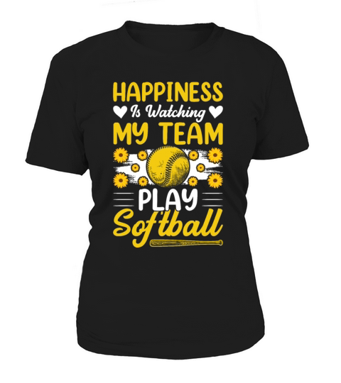 Softball Coach - Happiness Is Watching My Team Women's T-Shirt