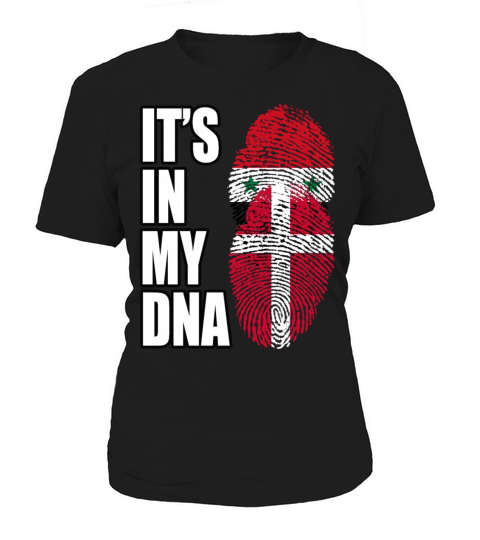 Syrian And Danish Vintage Heritage DNA Flag Women's T-Shirt