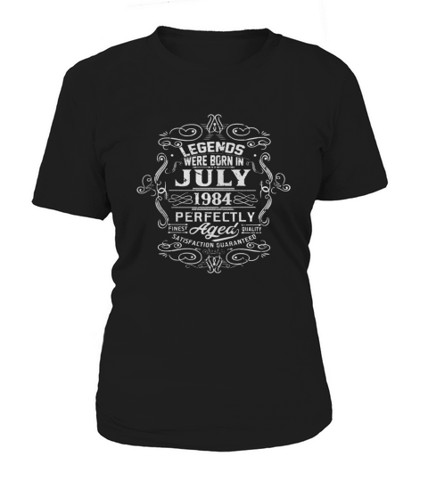 Vintage 34th Birthday Legends Were Born In July 1984 Tshirt Women's T-Shirt