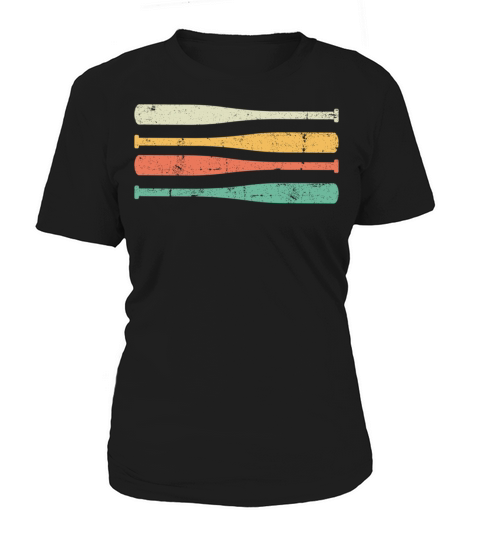 Vintage Baseball Bats Sports Baseball Lover Women's T-Shirt