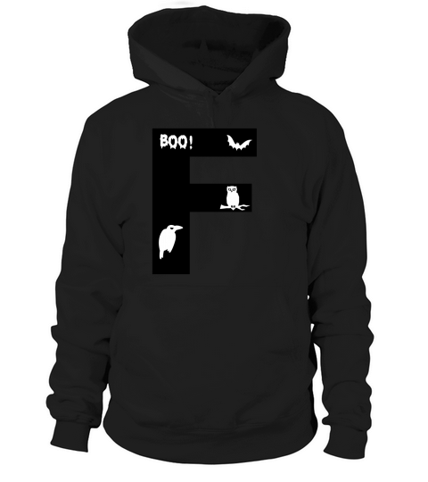Halloween Alphabets Numbers Clipart F Hoodie Unisex