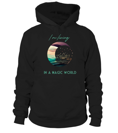 Magic Spiritual Desert Moon Water Lily Hoodie Unisex