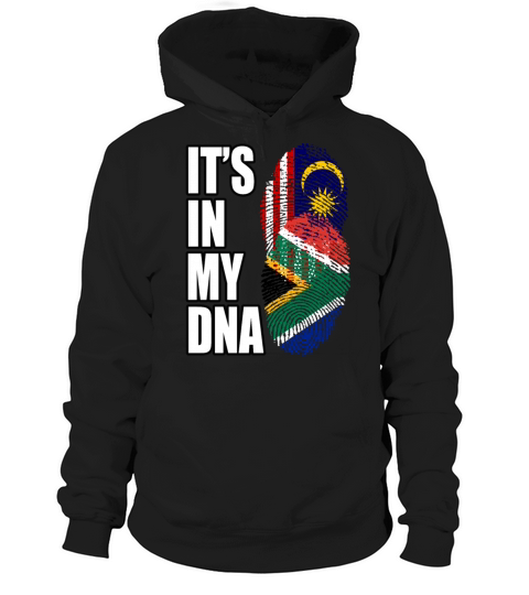 Malaysian And South African Mix Heritage DNA Flag Hoodie Unisex