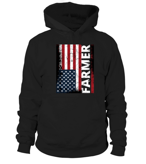 USA Flag Farmer American Farmers Vintage Patriotic Hoodie Unisex