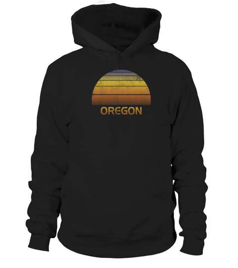 Vintage Sunset Family Vacation Souvenir Oregon Hoodie Unisex